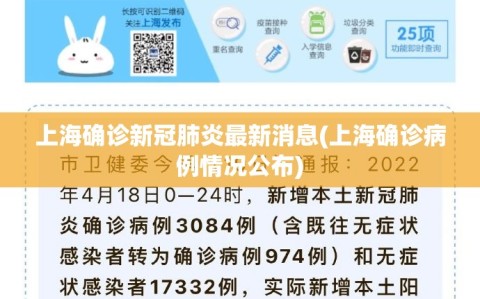 上海确诊新冠肺炎最新消息(上海确诊病例情况公布)