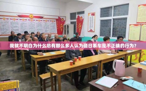 我就不明白为什么总有那么多人认为砸日系车是不正确的行为？