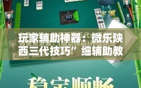 玩家辅助神器：微乐陕西三代技巧”细辅助教程分享