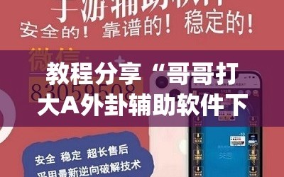 教程分享“哥哥打大A外卦辅助软件下载”(免费)开挂辅助教学(最新辅助开挂教程)