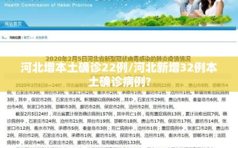 河北增本土确诊22例/河北新增32例本土确诊病例?