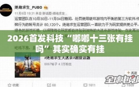 2026首发科技“嘟嘟十三张有挂吗”其实确实有挂