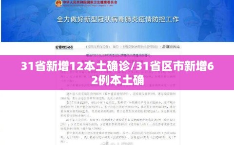 31省新增12本土确诊/31省区市新增62例本土确