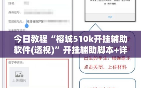 今日教程“榕城510k开挂辅助软件(透视)”开挂辅助脚本+详细开挂安装教程