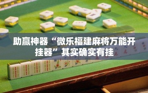 助赢神器“微乐福建麻将万能开挂器”其实确实有挂