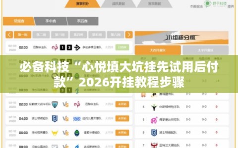 必备科技“心悦填大坑挂先试用后付款”2026开挂教程步骤