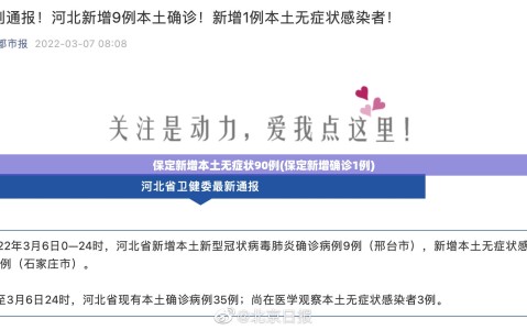 保定新增本土无症状90例(保定新增确诊1例)