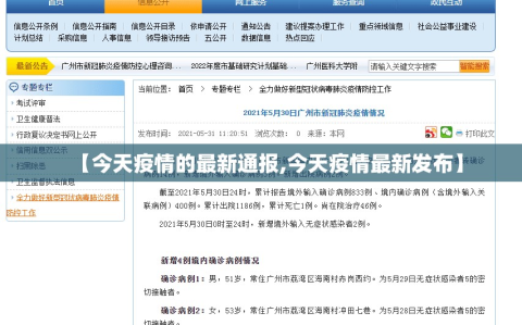 【今天疫情的最新通报,今天疫情最新发布】