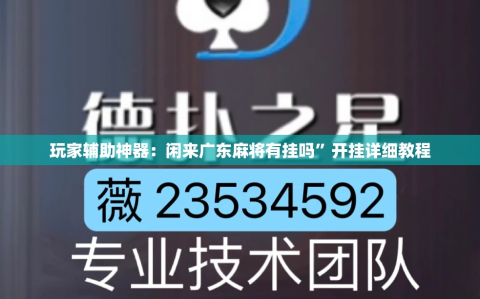 玩家辅助神器：闲来广东麻将有挂吗”开挂详细教程