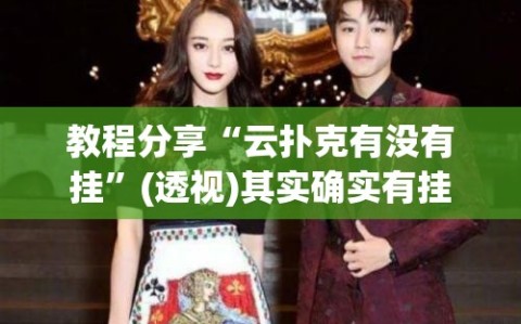 教程分享“云扑克有没有挂”(透视)其实确实有挂