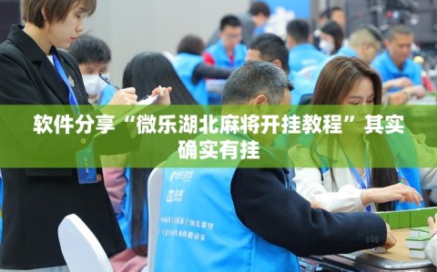 软件分享“微乐湖北麻将开挂教程”其实确实有挂