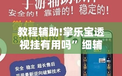 教程辅助!掌乐宝透视挂有用吗”细辅助教程分享