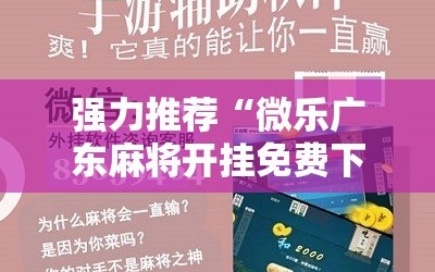 强力推荐“微乐广东麻将开挂免费下载安装”细辅助教程分享