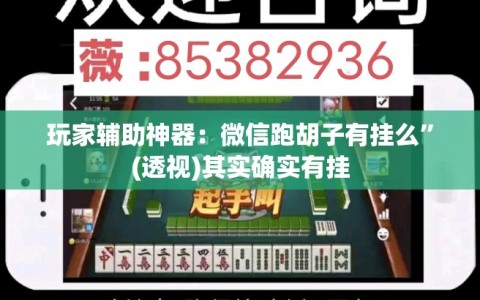 玩家辅助神器：微信跑胡子有挂么”(透视)其实确实有挂