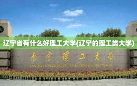 辽宁省有什么好理工大学(辽宁的理工类大学)