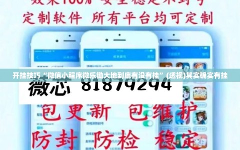 开挂技巧“微信小程序微乐锄大地到底有没有挂”(透视)其实确实有挂