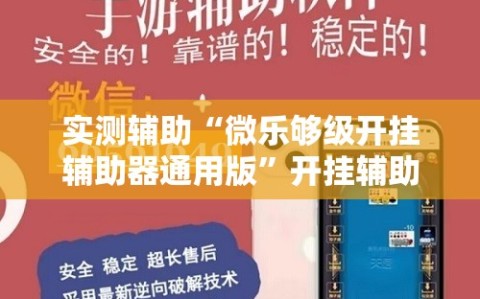实测辅助“微乐够级开挂辅助器通用版”开挂辅助脚本+详细开挂安装教程