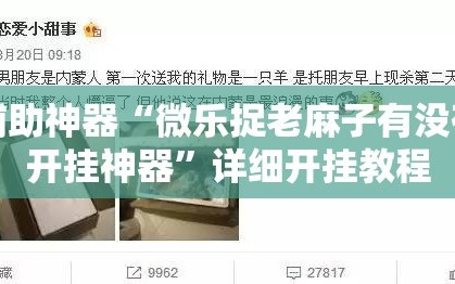 辅助神器“微乐捉老麻子有没有开挂神器”详细开挂教程