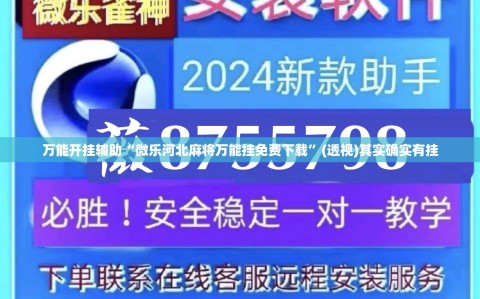万能开挂辅助“微乐河北麻将万能挂免费下载”(透视)其实确实有挂