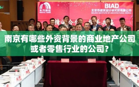 南京有哪些外资背景的商业地产公司或者零售行业的公司？