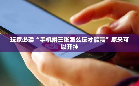 玩家必读“手机拼三张怎么玩才能赢”原来可以开挂