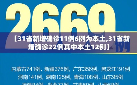 【31省新增确诊11例6例为本土,31省新增确诊22例其中本土12例】