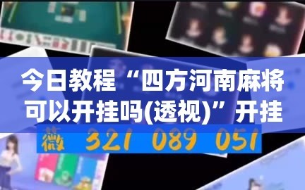 今日教程“四方河南麻将可以开挂吗(透视)”开挂辅助脚本+详细开挂安装教程