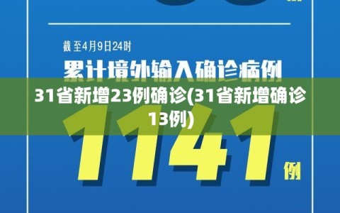 31省新增23例确诊(31省新增确诊13例)