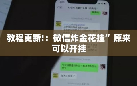 教程更新!：微信炸金花挂”原来可以开挂