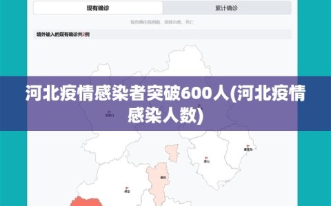 河北疫情感染者突破600人(河北疫情感染人数)