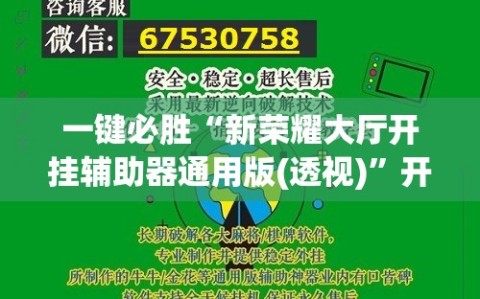 一键必胜“新荣耀大厅开挂辅助器通用版(透视)”开挂辅助脚本+详细开挂安装教程