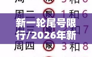 新一轮尾号限行/2026年新一轮尾号限行