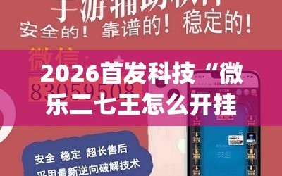 2026首发科技“微乐二七王怎么开挂”开挂(透视)最新辅助详细
