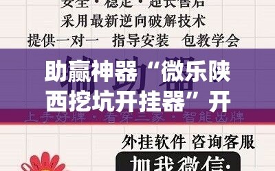 助赢神器“微乐陕西挖坑开挂器”开挂(透视)最新辅助详细