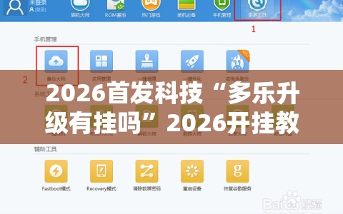2026首发科技“多乐升级有挂吗”2026开挂教程步骤
