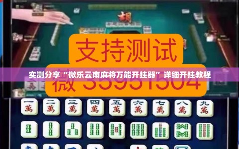 实测分享“微乐云南麻将万能开挂器”详细开挂教程