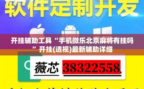 开挂辅助工具“手机微乐北京麻将有挂吗”开挂(透视)最新辅助详细