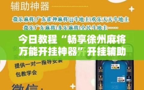 今日教程“畅享徐州麻将万能开挂神器”开挂辅助脚本+详细开挂安装教程
