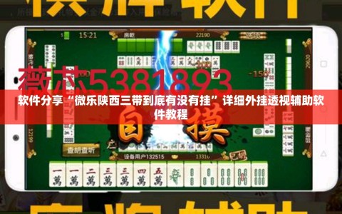 软件分享“微乐陕西三带到底有没有挂”详细外挂透视辅助软件教程