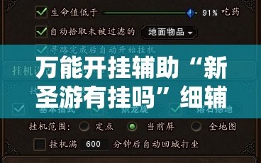 万能开挂辅助“新圣游有挂吗”细辅助教程分享