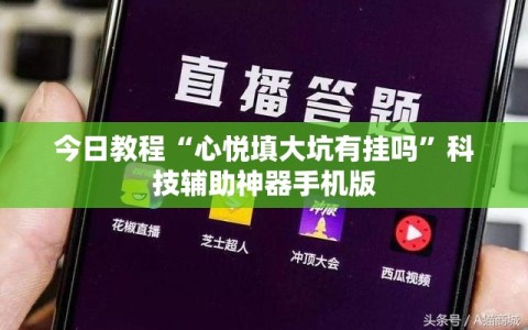 今日教程“心悦填大坑有挂吗”科技辅助神器手机版