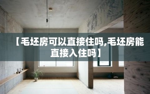 【毛坯房可以直接住吗,毛坯房能直接入住吗】