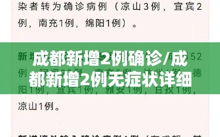 成都新增2例确诊/成都新增2例无症状详细情况