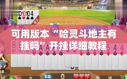可用版本“哈灵斗地主有挂吗”开挂详细教程