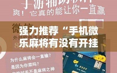 强力推荐“手机微乐麻将有没有开挂神器”细辅助教程分享