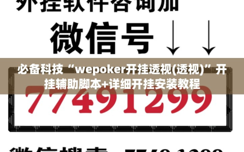 必备科技“wepoker开挂透视(透视)”开挂辅助脚本+详细开挂安装教程