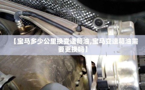 【宝马多少公里换变速箱油,宝马变速箱油需要更换吗】