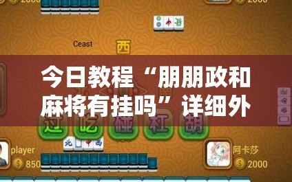 今日教程“朋朋政和麻将有挂吗”详细外挂透视辅助软件教程