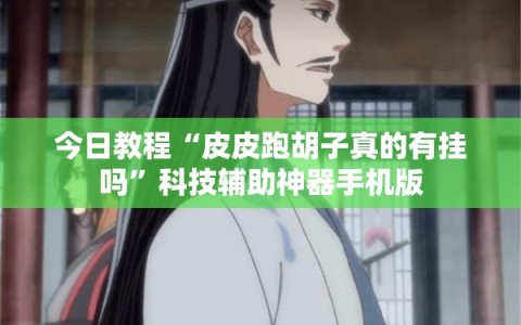 今日教程“皮皮跑胡子真的有挂吗”科技辅助神器手机版