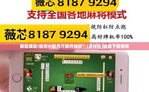 教程辅助!微乐小程序万能开挂器”(透视挂)辅助下载教程
